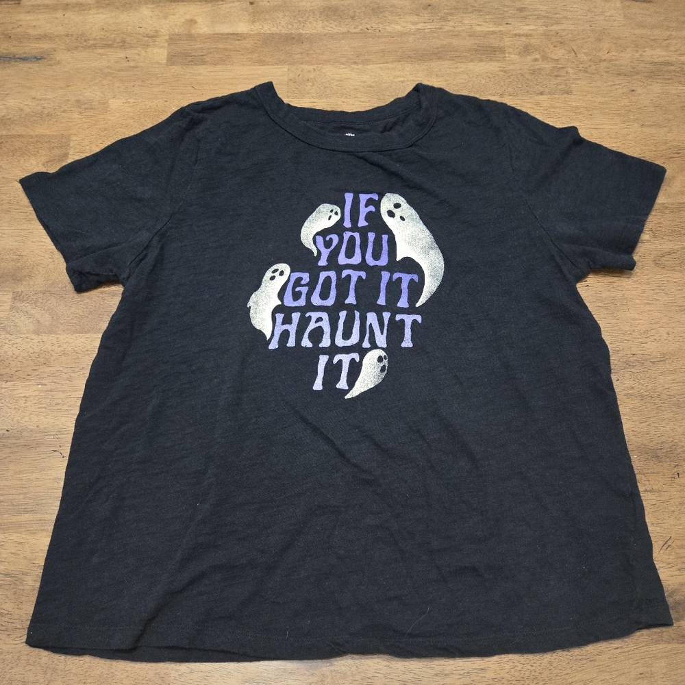 Old Navy Halloween Ghost Graphic Tee Size Medium